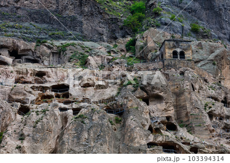 Vardzia is a cave monastery site in southern Georgia Vardzia is a cave monastery site in southern Georgia 103394314