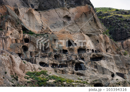 Vardzia is a cave monastery site in southern Georgia Vardzia is a cave monastery site in southern Georgia 103394316
