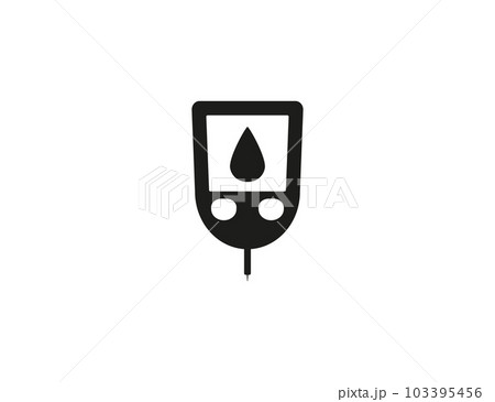 Blood, sugar, glucometer icon. Vector illustration. Blood, sugar, glucometer icon. Vector illustration. 103395456