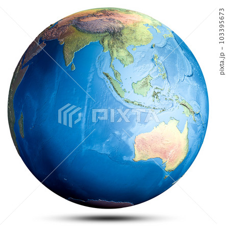 World globe planet map 103395673