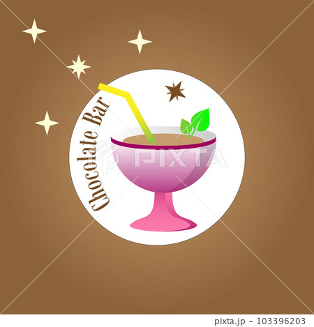 Chocolate bar card on a browen background 103396203