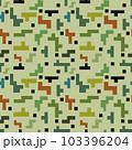Seamless square elements on a light green background 103396204