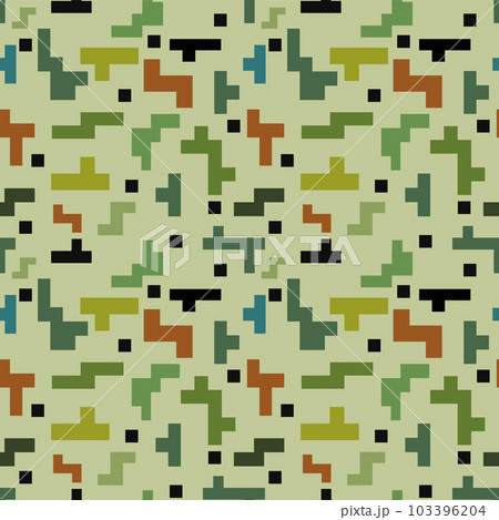 Seamless square elements on a light green background 103396204