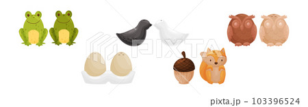 Salt and Pepper Shaker or Pot as Ceramic Shaped Condiment Dispenser Vector Set 103396524