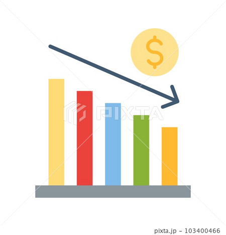 Decrease icon vector image.のイラスト素材 [103400466] - PIXTA