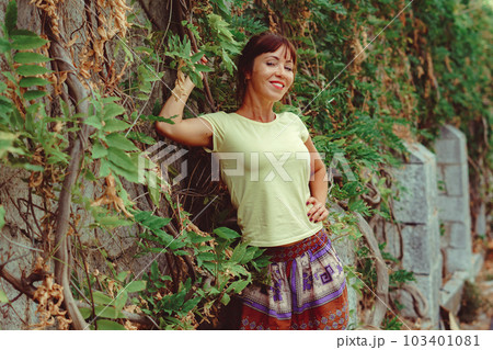 beautiful girl in the branches of vines beautiful girl in the branches of vines 103401081