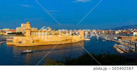 Impressive view of Fort Saint-Jean, Marseille 103402567