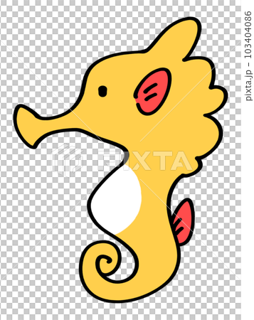 Seahorse illustration material 103404086