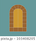 curved window simple flat vector design. well use for design element 103408205