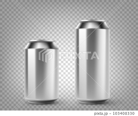 Aluminium beer cans mockup isolated on...のイラスト素材 [103408330] - PIXTA