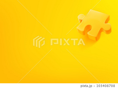Vector wallpaper with puzzle icon. 3d vector background with copy space Vector wallpaper with puzzle icon. 3d vector background with copy space 103408708
