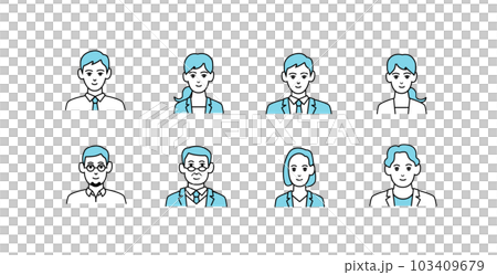 Business person avatar icon illustration material 103409679