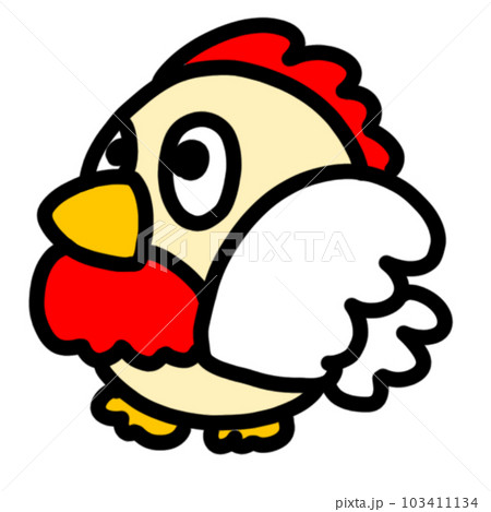 【酉年】干支動物 にわとりのゆるいイラスト 103411134