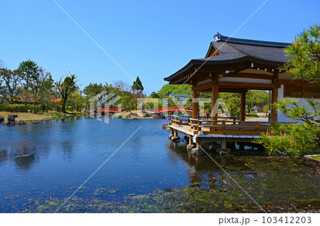 紫式部公園　釣殿　泉池　越前市 103412203