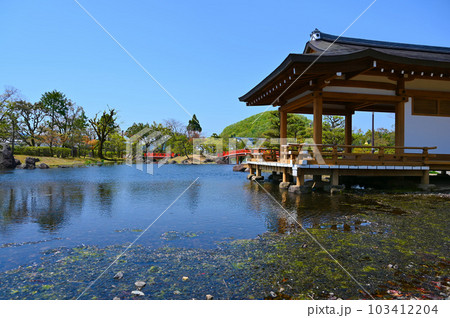 紫式部公園　釣殿　泉池　越前市 103412204