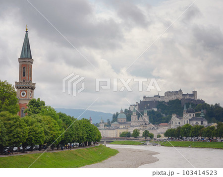 Historic city of Salzburg in summer, Austria 103414523