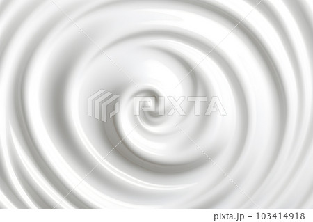 Texture of milk yogurt or cream with vortex surface, abstract background, Generative AI illustration 103414918