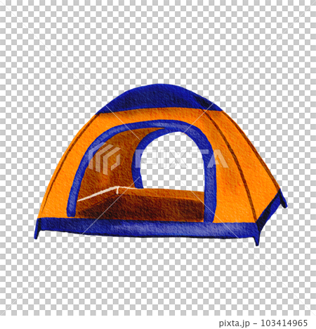 orange camping tent 103414965