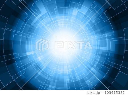 デジタルサイバーイメージ背景　青 103415322