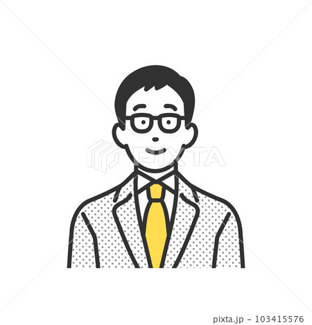 ビジネスパーソンの男性のイメージイラスト素材 103415576