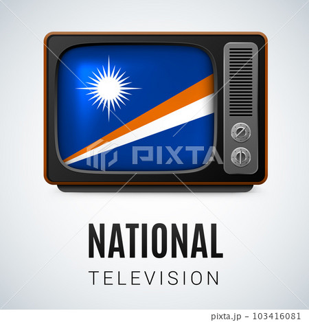 Round glossy icon of Marshall Islands 103416081