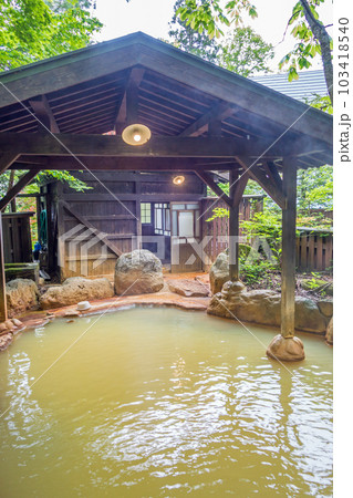 新緑の露天風呂【平湯温泉・平湯の湯】 新緑の露天風呂【平湯温泉・平湯の湯】 103418540