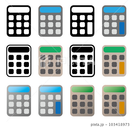 電卓アイコンセット 電卓アイコンセット 103418973