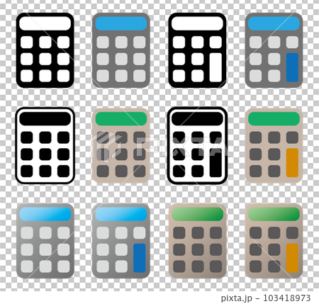 電卓アイコンセット 電卓アイコンセット 103418973