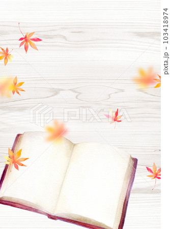 読書の秋　背景素材 103418974