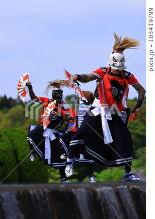 岩手県北上市　民俗芸能公演　鬼剣舞 103419799