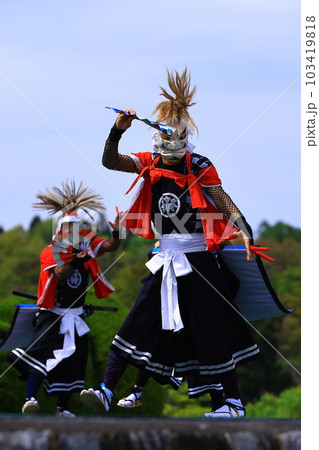岩手県北上市　民俗芸能公演　鬼剣舞 103419818