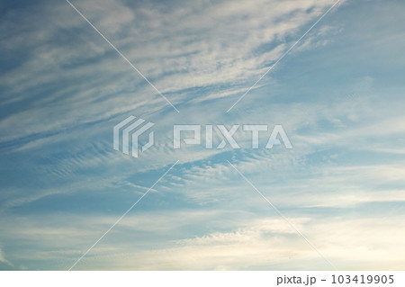 Sky with clouds in sunlight at sunset 103419905