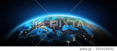West and Central Europe at night 103420032
