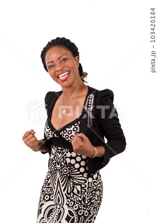 Young happy business woman. 103420184