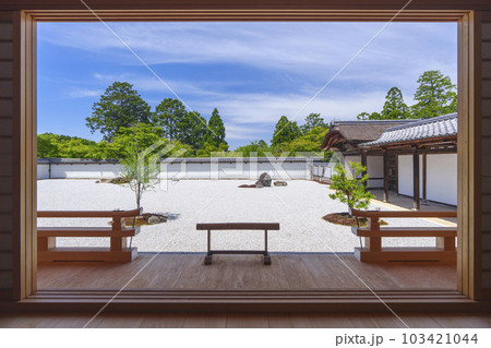 曼殊院門跡 盲亀浮木乃庭 額縁庭園(京都市左京区一乗寺) 曼殊院門跡 盲亀浮木乃庭 額縁庭園(京都市左京区一乗寺) 103421044