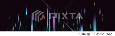 Trendy glitch pattern on dark background. Modern style vector. Abstract geometric elements Trendy glitch pattern on dark background. Modern style vector. Abstract geometric elements 103421482