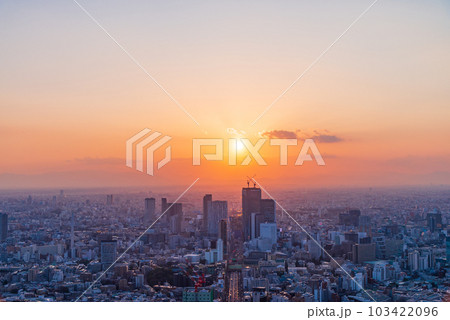 東京都市風景 夕景 東京都市風景 夕景 103422096