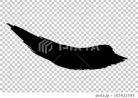 An image of flowing ink that looks like it was drawn with a brush Smooth curved banner background that creates harmony 103422393