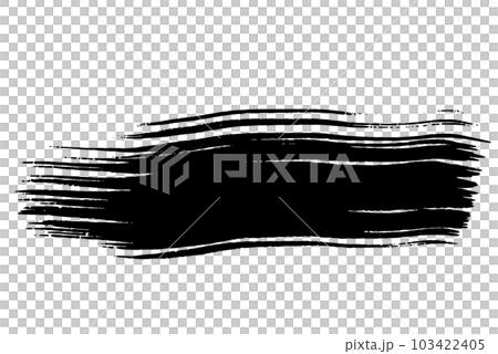 An image of flowing ink that looks like it was drawn with a brush Smooth curved banner background that creates harmony 103422405