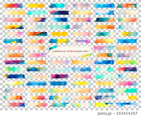Watercolor touch masking tape set Watercolor touch masking tape set 103424287