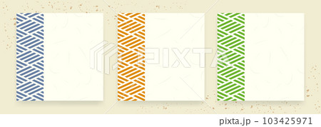 日本の伝統的な模様。四崩し模様。和柄パターン素材。 103425971