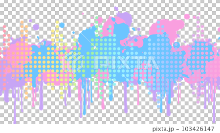 Colorful equalizer and paint background_16:9 103426147