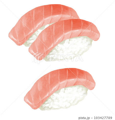 寿司のイラスト　中トロ 103427789