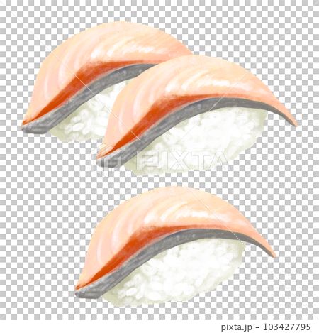 寿司のイラスト　ぶり　はまち 103427795