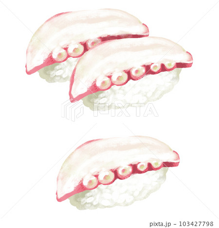 寿司のイラスト　たこ 103427798