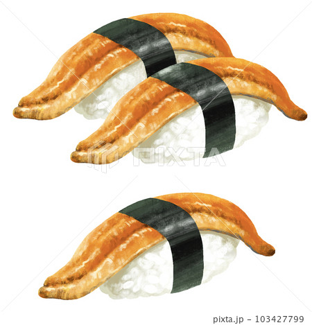 寿司のイラスト　穴子 103427799