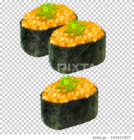 寿司のイラスト　軍艦　納豆 103427807