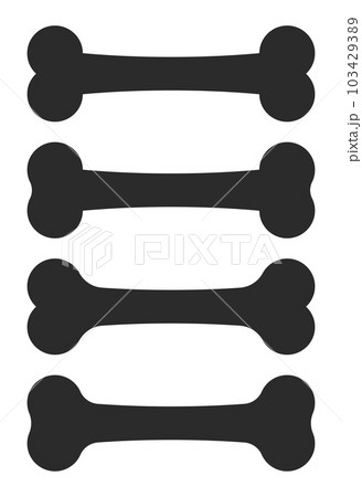 Dog bone icon vector illustration in flat style Dog bone icon vector illustration in flat style 103429389