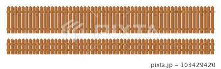 ooden fence in flat style vector illustration isolated on white ooden fence in flat style vector illustration isolated on white 103429420