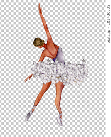 Watercolor dancing ballerina with butterfly. Lilac dresss ballerina. Picture for poster, invitation, postcard, background and posters Watercolor dancing ballerina with butterfly. Lilac dresss ballerina. Picture for poster, invitation, postcard, background and posters 103430335